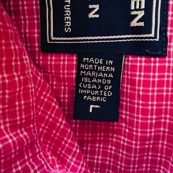 Ralph Lauren Sportsman Red Plaid Shirt Men Large Western Heritage Long Sleeve - Picture 9 of 11